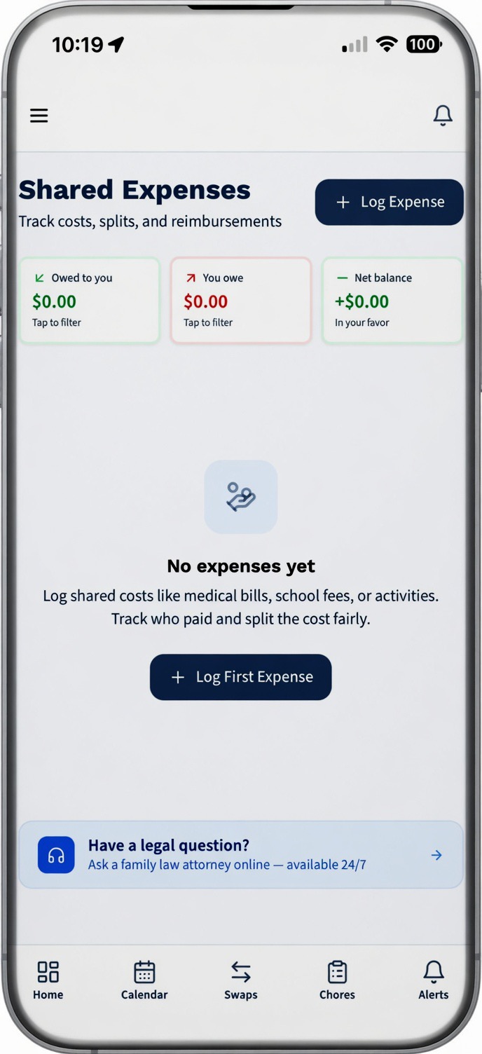 Shared expenses tracker